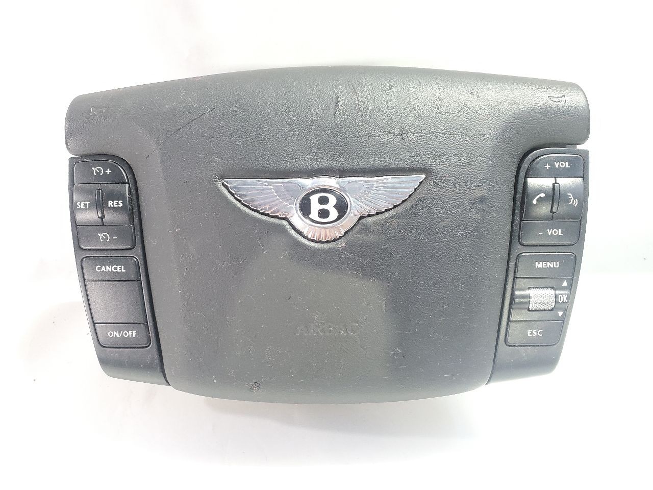 2007 Bentley Continental GTC OEM Black Steering Wheel Air Bag