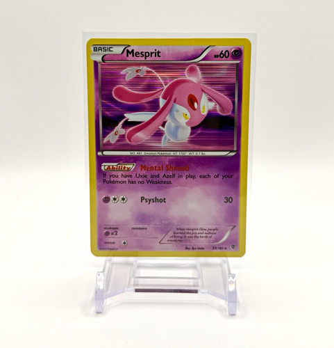 Mesprit 37/101 - Plasma Blast Holo Rare Pokemon TCG Eng 2013 - LP