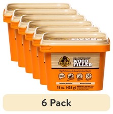Wood Filler Natural Finish 16 oz Gorilla All Purpose Indoor Outdoor 6 Pack