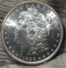 1896 Morgan Silver Dollar Brilliant Uncirculated Cameo With Mirrors