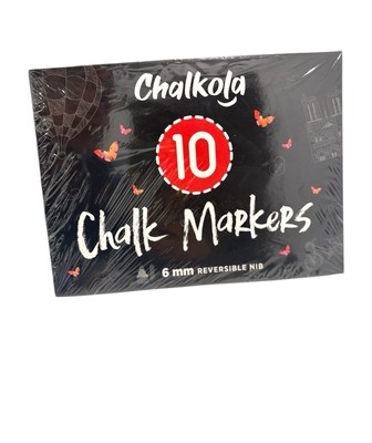 Chalkola Liquid Chalk Markers  Erasable (10 Pack).
