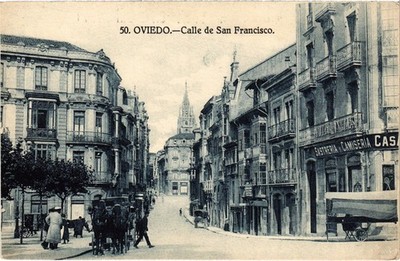 PC SPAIN 50. OVIEDO-CALLE DE SAN FRANCISCO (a79780)