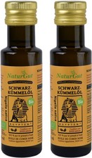 Huile de Nigelle Pressée à Froid Égyptienne Naturel Bio Nigella Sativa 2x100ml