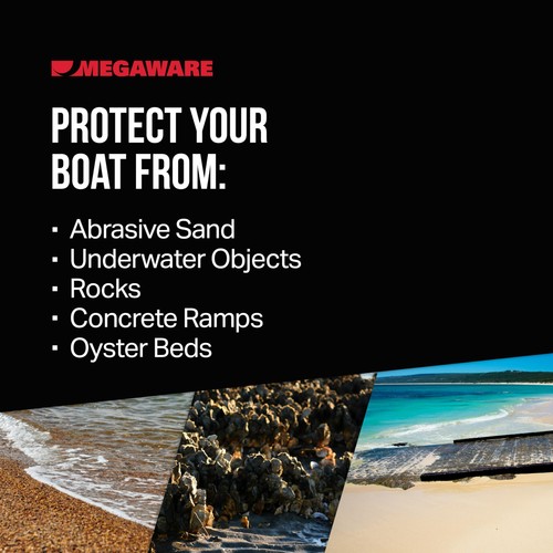 MEGAWARE KEELGUARD USA-Made, Original DIY Keel Protector, 5ft Charcoal - Afbeelding 4 van 8