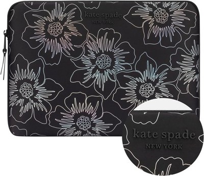 Puffer Laptop Sleeve 16 Inch - Hollyhock Iridescent Black for MacBook Pro M3 Max