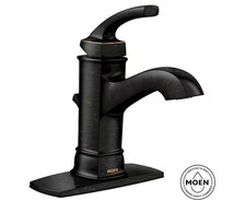 Hensley Single Handle Single Hole Bathroom Faucet in Mediterranean Bronze