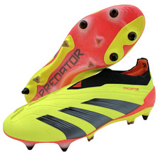 Adidas Predator Elite Laceless SG Soccer Cleats Yellow Men's IE0046 Sz 12
