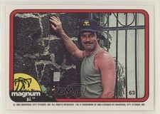 1983 Donruss Magnum PI Tom Selleck Thomas Magnum #63 1m8