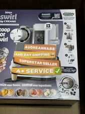 Ninja Swirl CREAMi Soft Serve & Ice Cream Maker 13-in-1 NC701 🚚 SHIPS NOW!