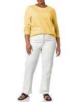 Amazon Essentials Damen Sweatshirt French-Terry Rundhals Senfgelb GrößE