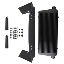 2.5 Bar Plate Front Mount Turbo Intercooler 30x13x3 With Air Guide Plates