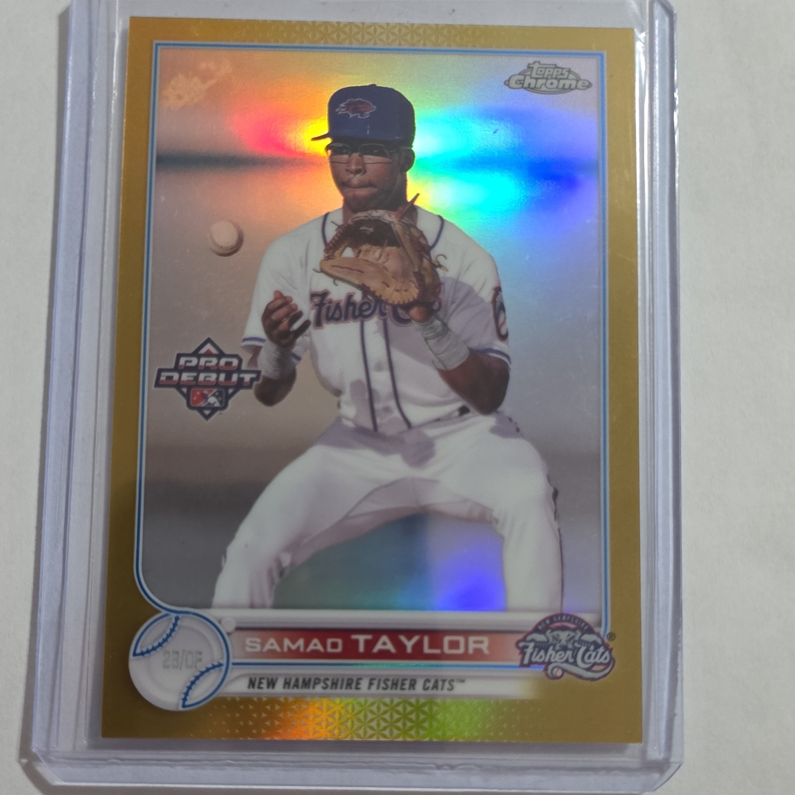 Topps 2022 Pro Debut Chrome Samad Taylor RC #PDC-126 Gold Refractor /50