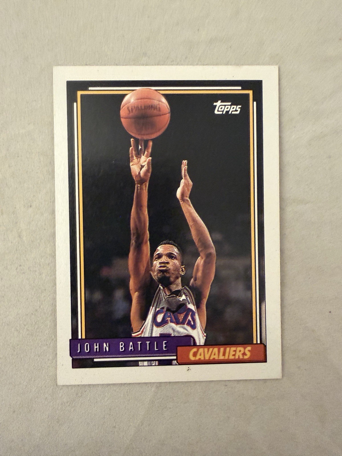 1992-93 Topps #275 John Battle Cleveland Cavaliers Basketball Card
