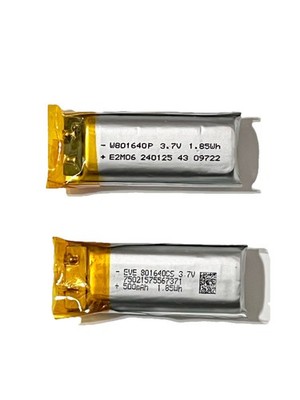 2x 3.7V 500mAh 1.85Wh LiPo Battery 801640 Rechargeable Lithium Polymer Cell DIY