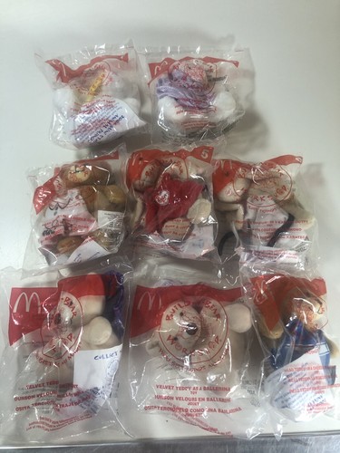 McDonald's Build-A-Bear 2006 Set of 7 Happy Meal Toys NIP Complete 1-8 ...