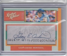 2019 Gary Carter Leather & Lumber Cut Check Sig AUTO /15 - GC Mets Expos