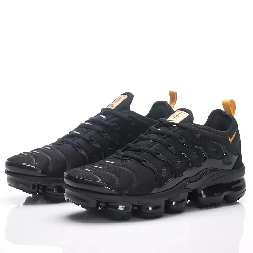 New Nike Air Vapormax Plus Men's All Black Air Cushion Sports Shoes