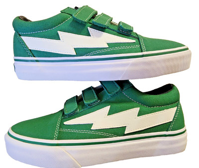 Revenge X Storm ORG Men's Boys Size 5 Storm  Green Straps'' Tennis Athletic Shoes