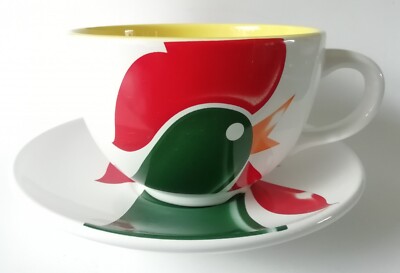 KELLOGG'S COCKEREL THE WAKE UP COLLECTION JUMBO FRÜHSTÜCKSTASSE UND UNTERTASSE