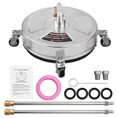 #ad 18quot; Pressure Washer Surface Cleaner Stainless Steel Power Washer Accessory O5K0 $88.48