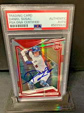 Daniel Susac autograph signed 2022 Panini Elite baseball card PSA SLAB 19
