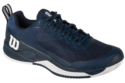 Tennisschuhe Herren, Wilson Rush Pro 4.5 Clay, Dunkelblau
