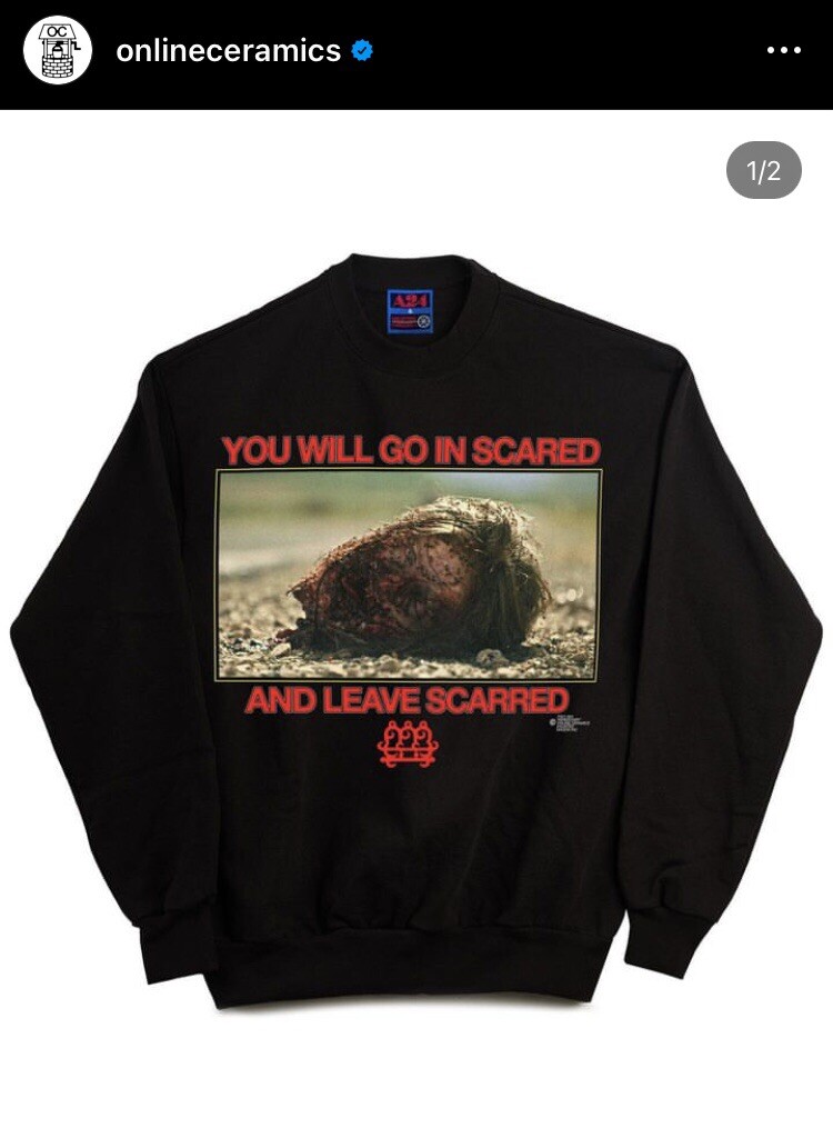 A24 x Online Ceramics NEW XXL Hereditary Crewneck Sweater A24 x Online Ceramics NEW XXL Hereditary Crewneck Sweater