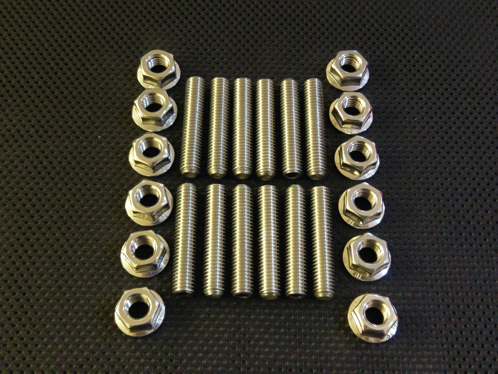 M6 Stainless Steel Exhaust Studs and Flange Nuts 50mm Long eBay