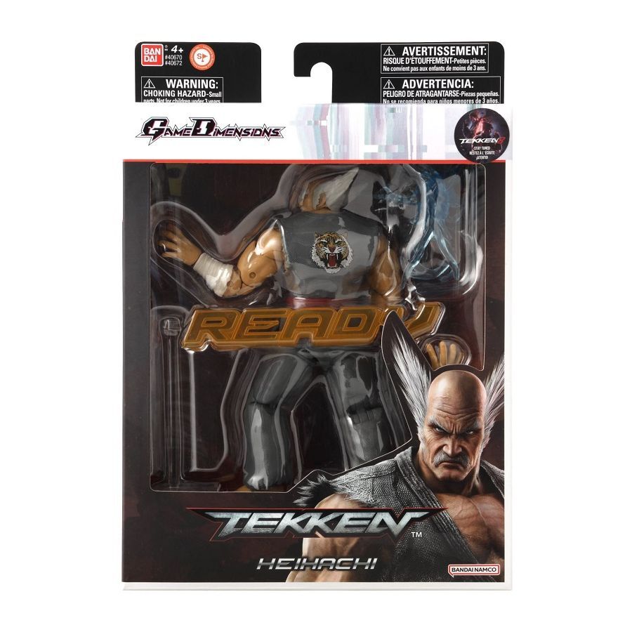BANDAI Game Dimensions Tekken Heihachi Mishima Action Figure - NEW AND SEALED