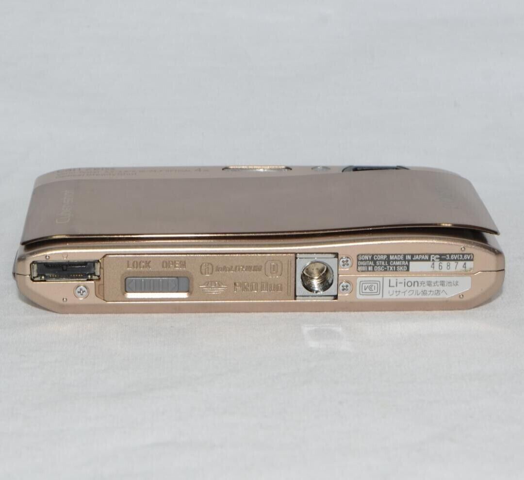 Sony Cyber Shot DSC-TX1 10.2MP 4x Compact Digital Camera Gold only