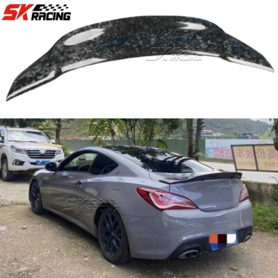 Rear Trunk Spoiler Wing Real Carbon Fiber For Hyundai Genesis Coupe 2009-2016