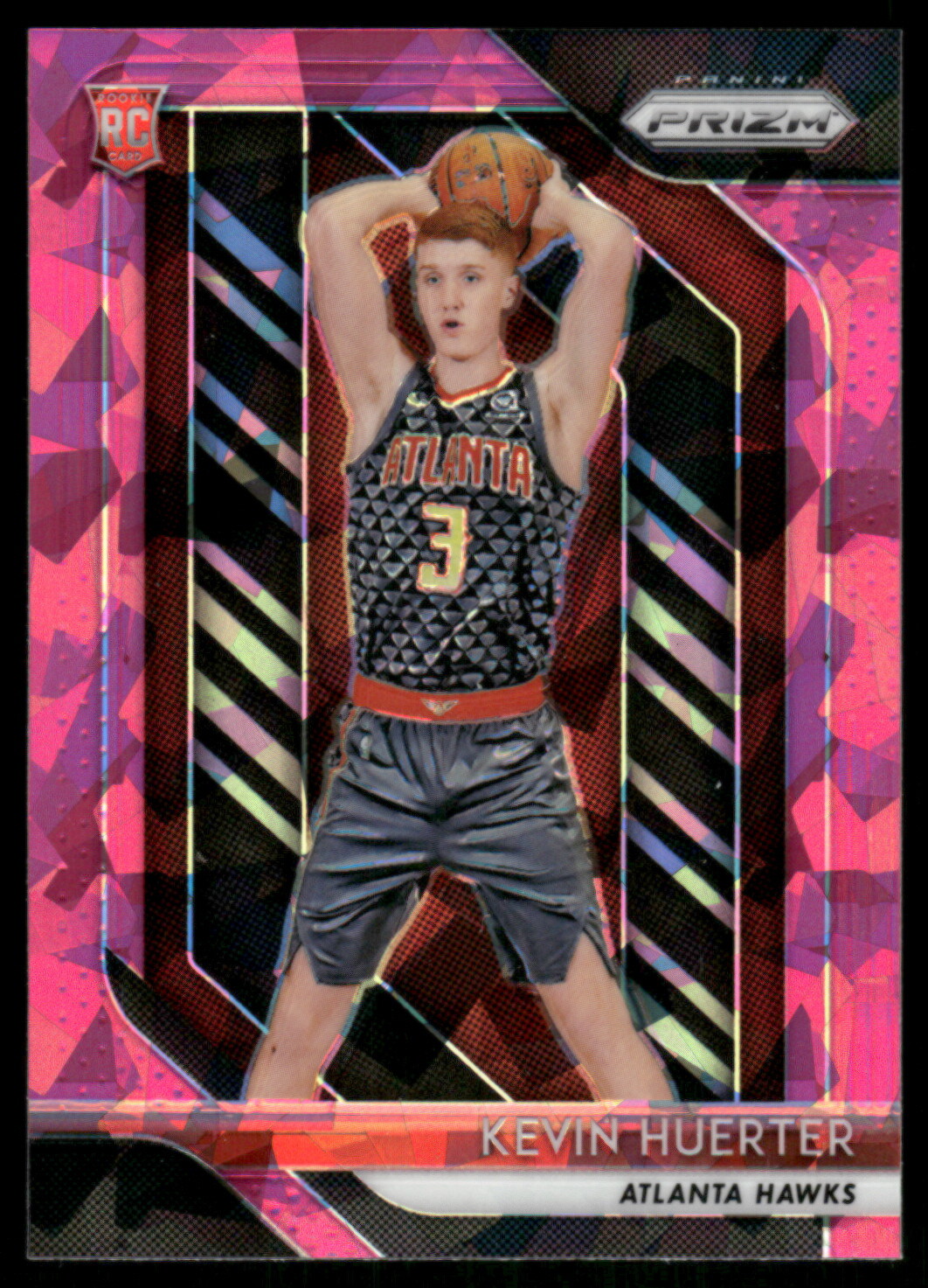 2018 Panini Prizm #68 Kevin Huerter Prizms Pink Ice RC