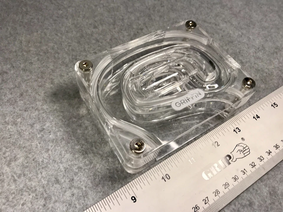 Amplificador acústico Griffin AirCurve para iPhones antiguos de 30 pines acrílico transparente raro Foto 3 de 4