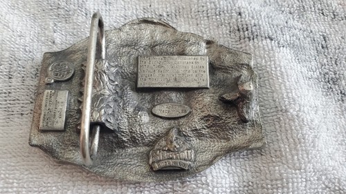 Vintage 1987 Siskiyou Buckle Co. United States Navy Metal & Enamel Belt Buckle - Picture 2 of 5