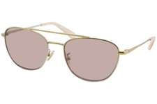 Coach Women's HC7107 HC/7107 9338AL Shiny Rose Gold/Silver Sunglasses 55mm