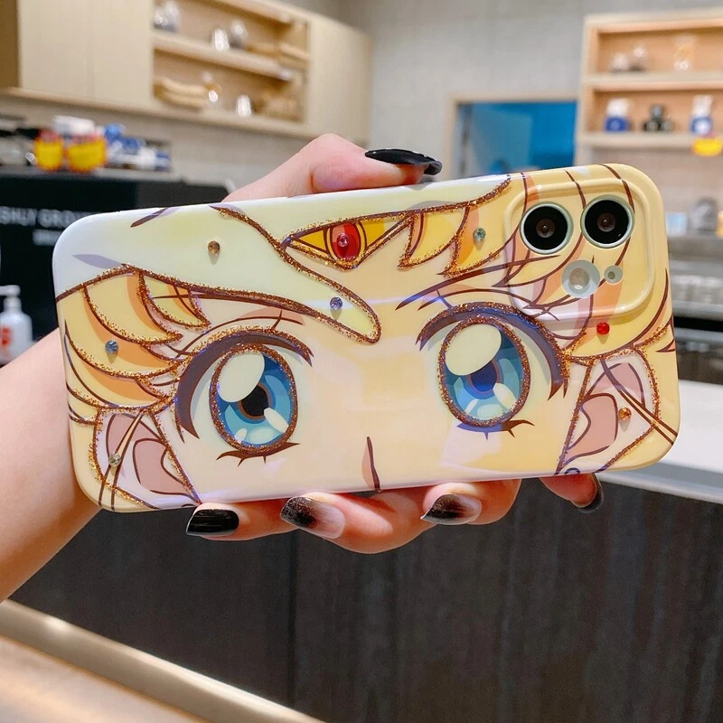 IP Cute Cartoon Anime Girl Eyes Sailor moon Phone Case For iPhone 6-15 Pro Max - Image 3 of 4