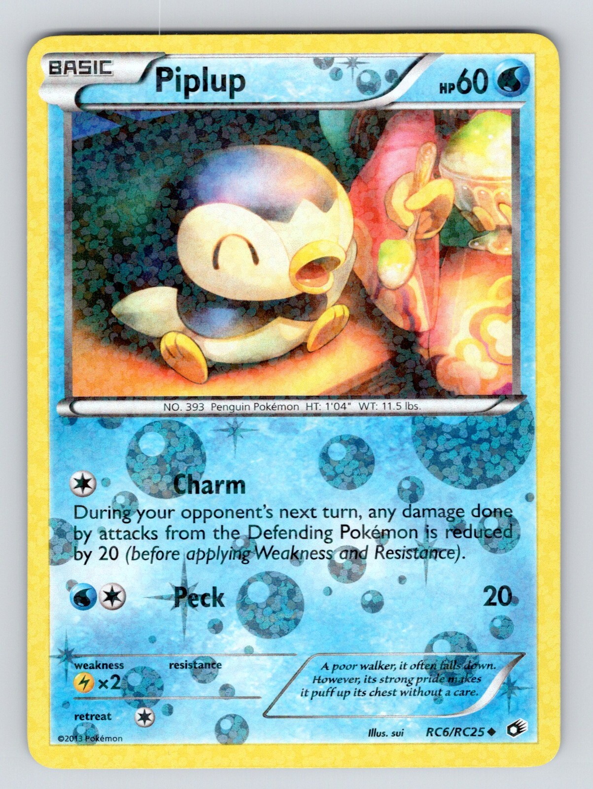 Pokémon TCG Piplup Legendary Treasures RC6/RC25 Uncommon *Cute*