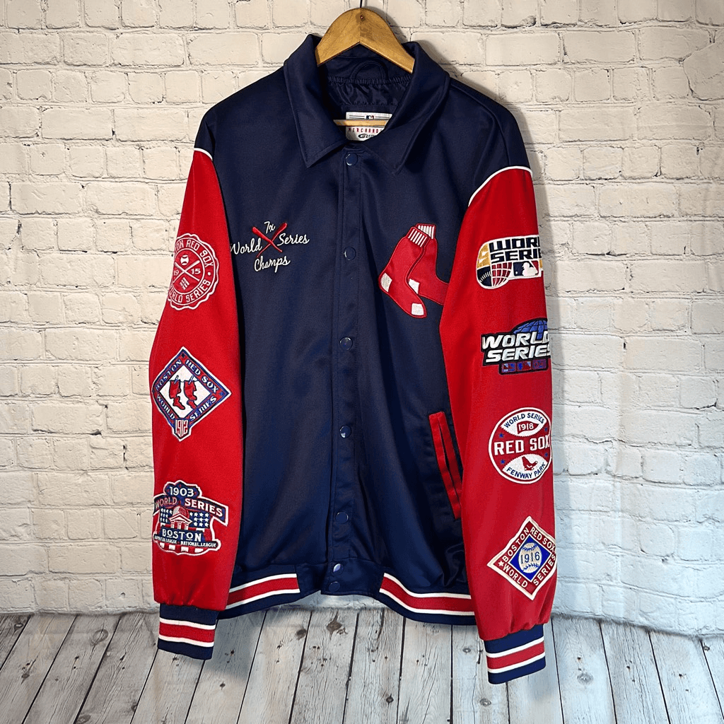 Boston Red Sox Mens MLB 7 Time World Series Champions Jacket size