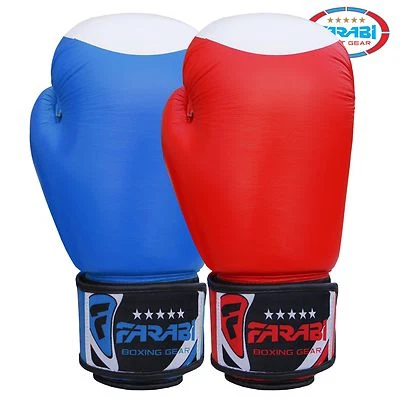 FARABI SPORTS Farabi Echtleder Rohleder Boxhandschuhe Training Stanzen Sparring Handschuhe