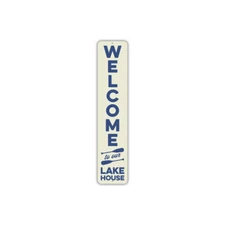 Welcome To Our Lake House Paddles Metal Sign