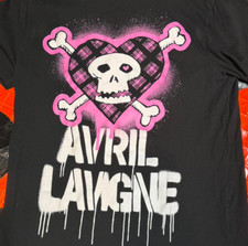 Avril Lavigne rock music tour short sleeve black color t shirt KV35280
