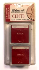 Pack of 6 HE Harris Small Cent Snaplocks 2x2 Deluxe Coin Holders