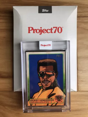 Topps Project70 #165 ARTIST PROOF Rickey Henderson - Blake Jamieson Serial 06/51