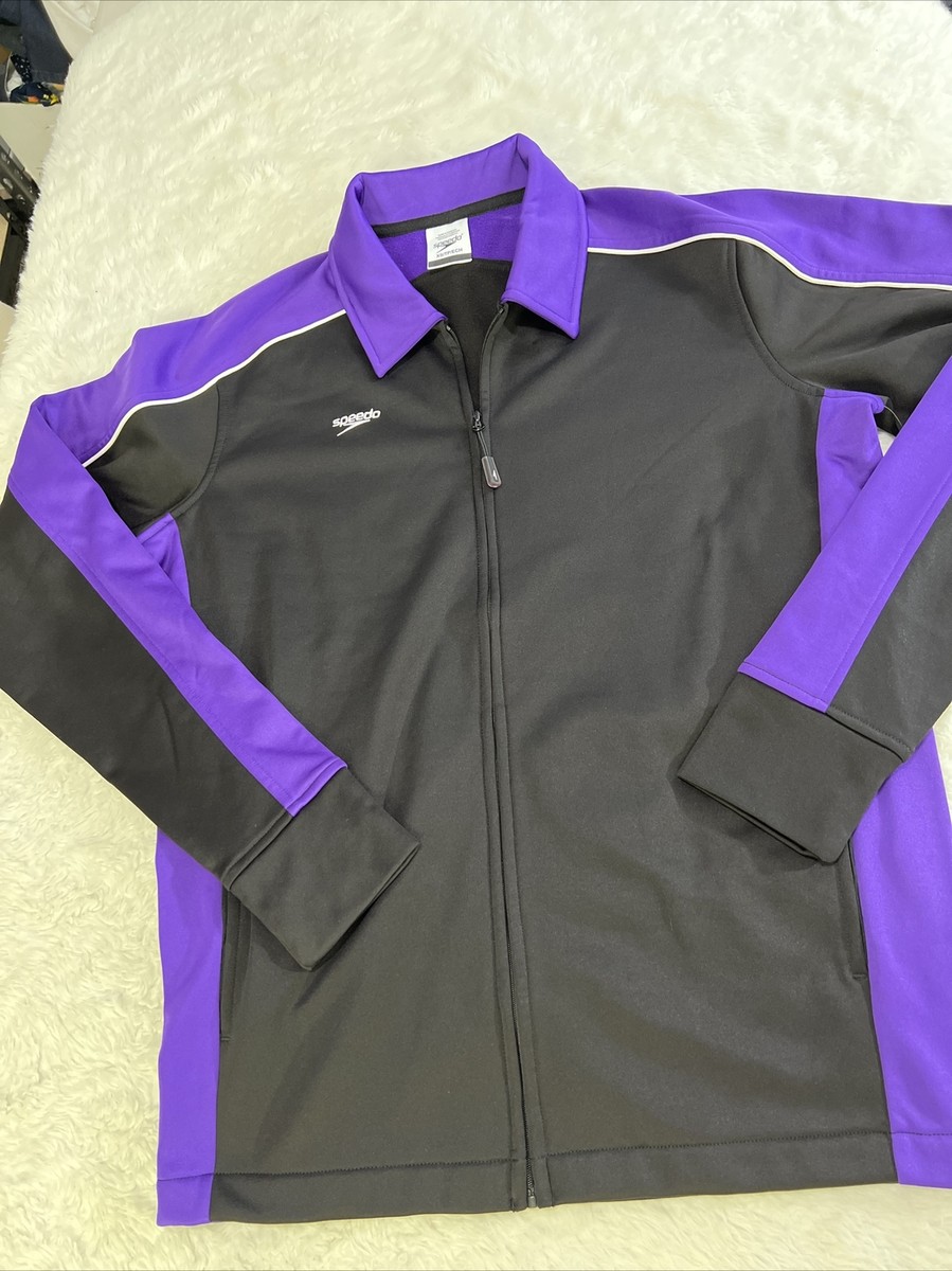 Speedo szXS Mens long Sleeve Athletic Jacket full zip logo