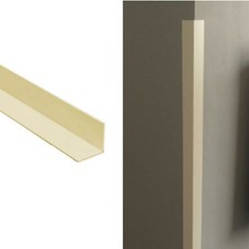 Cream Corner Wall Protector Protection Plastic Angle 40mm x 40mm x 1 Metre