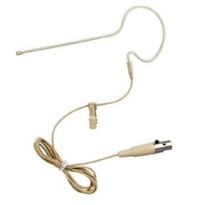 Earset Headset Microphones Tan TA4F for Shure Wireless Bodypack BLX1, SLX1,UC1