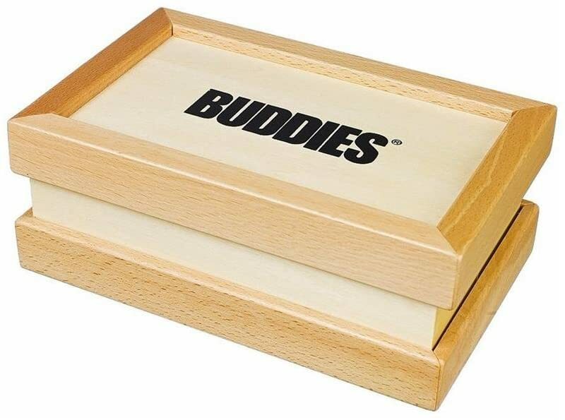 BUDDIES Wooden Sifter Box MEDIUM Easy Pollen Screen Pollinator