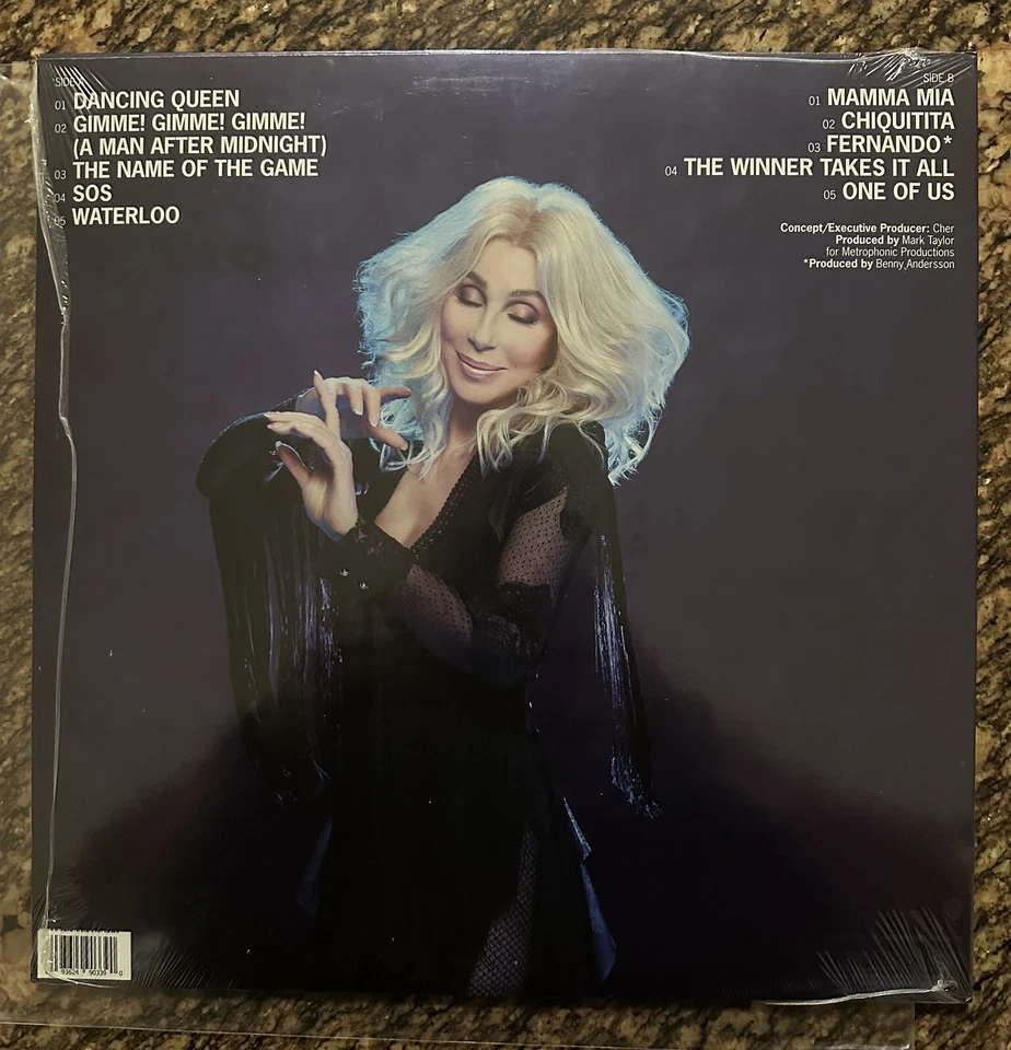 Cher - Dancing Queen (Music Of Abba) Barnes & Noble Blue Vinyl LP Sealed New OOP - Image 2 of 2
