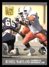 1991 Ultra #288 Russell Maryland Rookie Dallas Cowboys