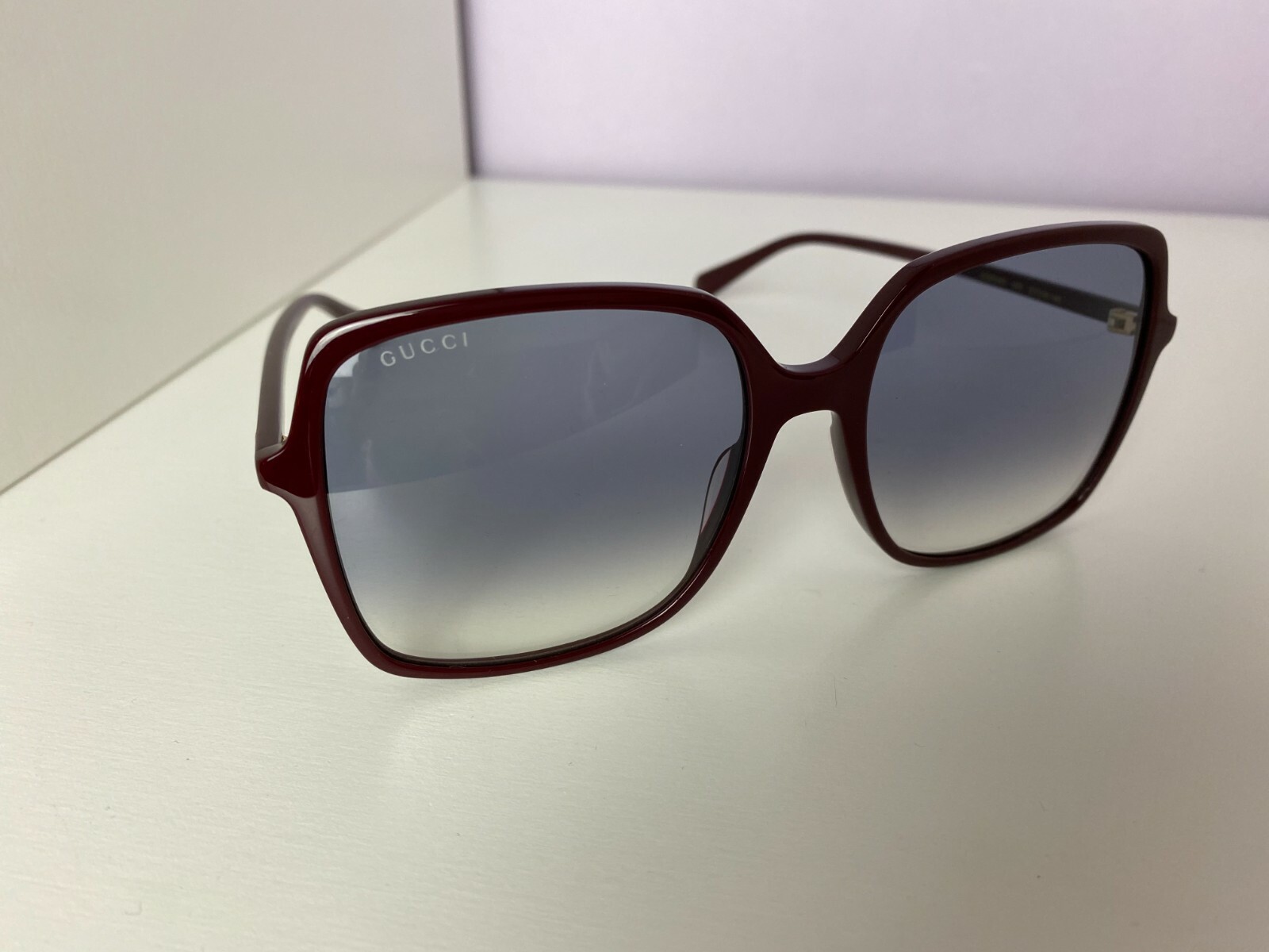 Gucci Gg0544s 003 Burgundy Blue Sunglasses 0544 for sale online | eBay